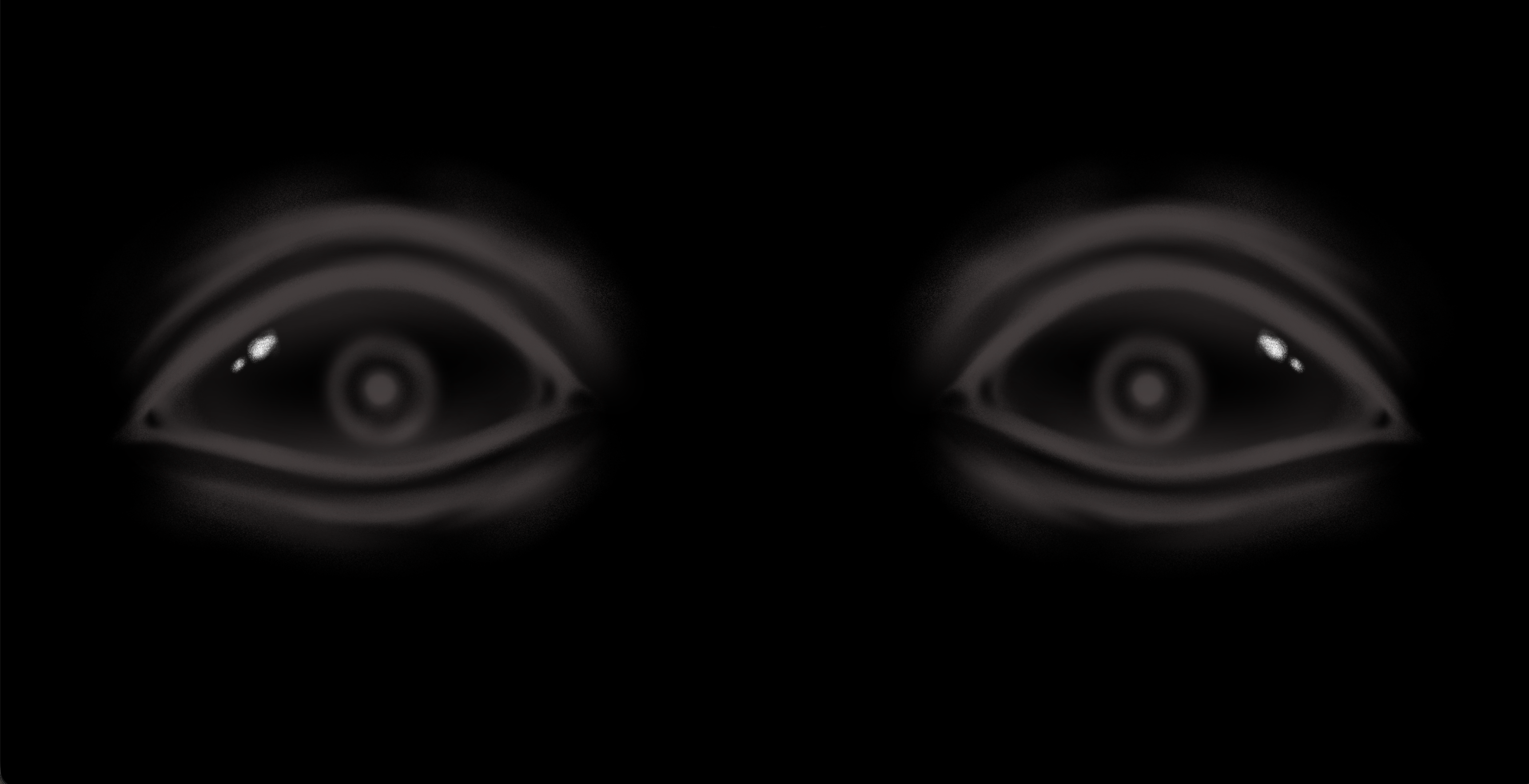 Eye-following installation — first version