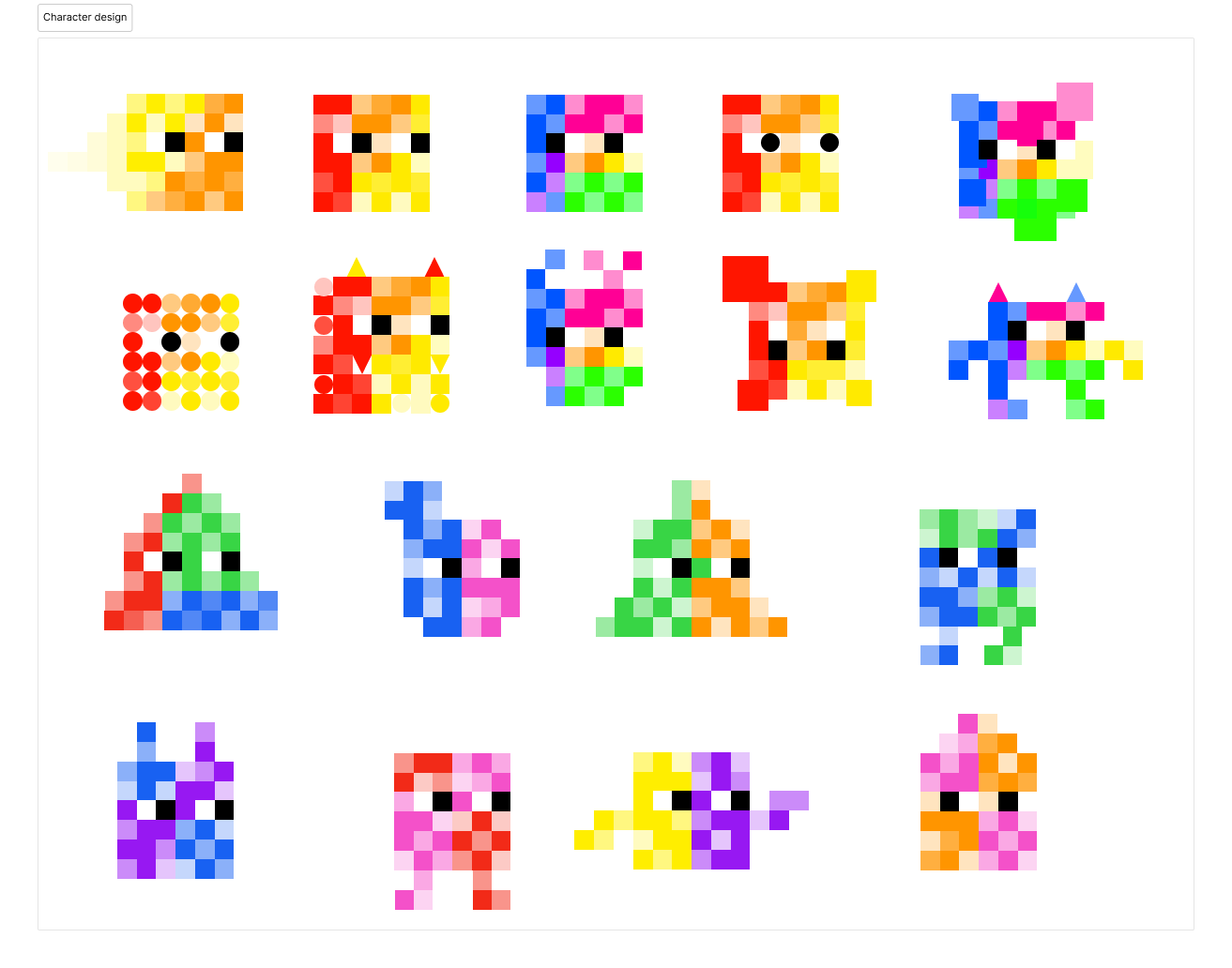 Experiment 2 — visual design style exploration